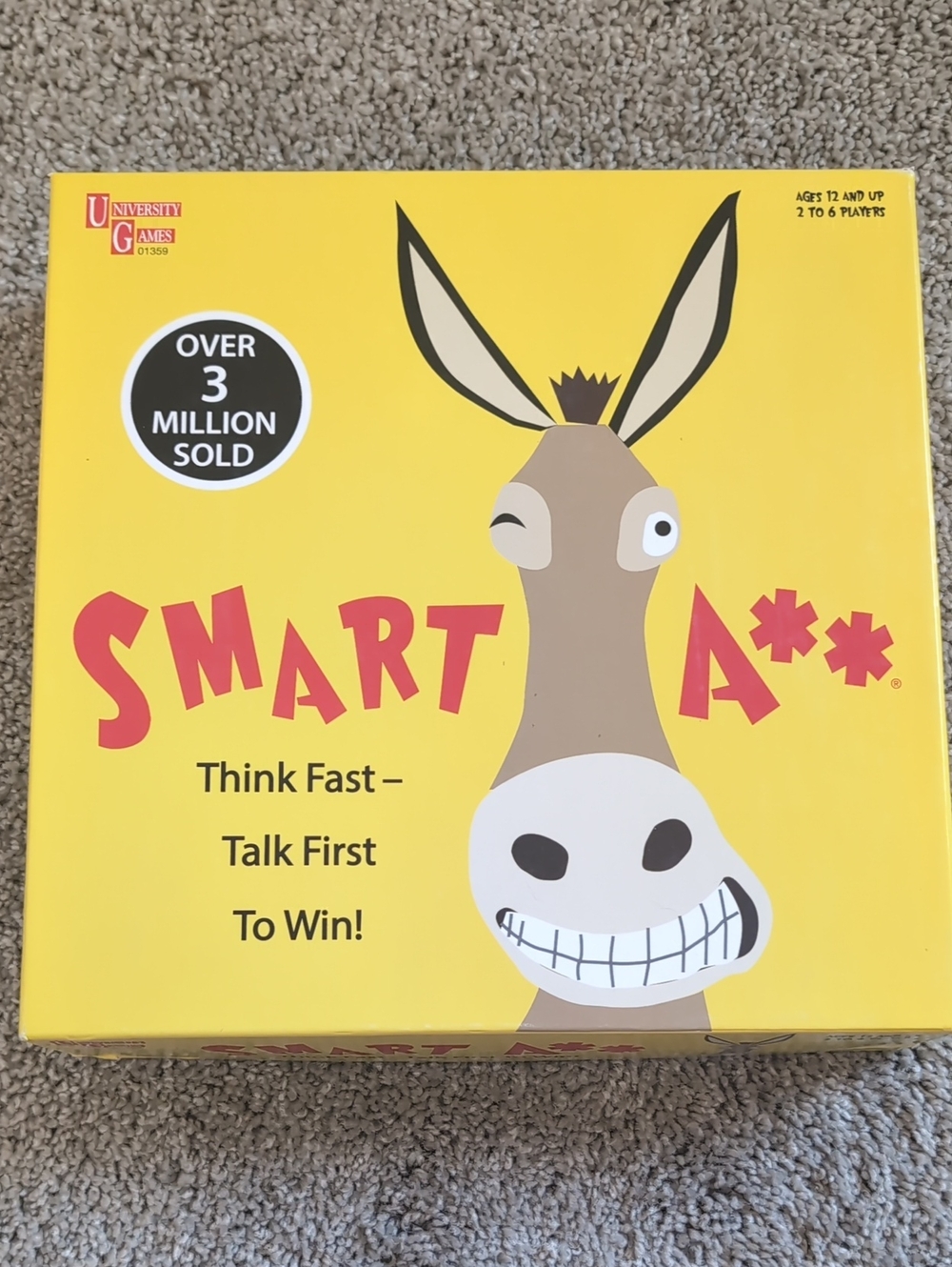 Smart A** Family Party Game - Yellow